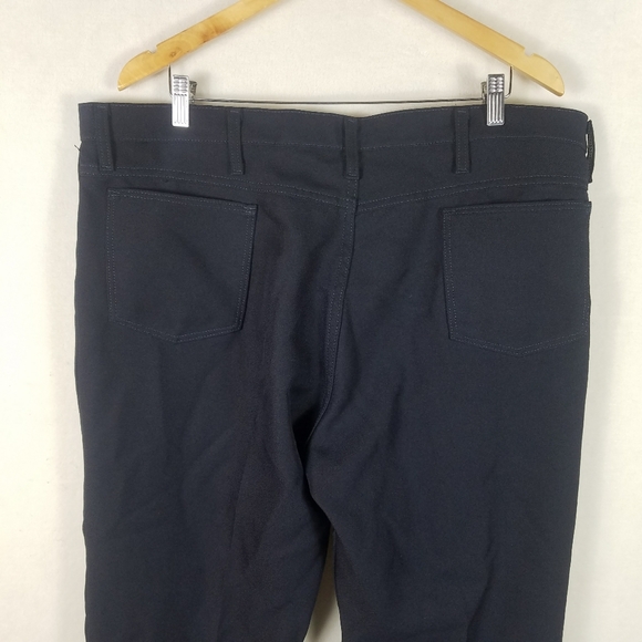 Wrangler Blue Polyester 82NV Dress Pants Mens Size - Picture 3 of 9